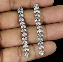 Upload image to gallery viewer, Long White Topaz Earrings
