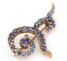 Load image in gallery viewer, Sapphire Snail Pin