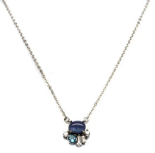 Load image in gallery viewer, Tanzanite, Sky Blue Topaz and White Topaz Necklace