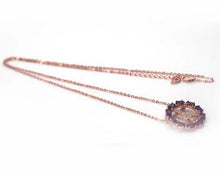 Load image in gallery viewer, Amethyst and White Topaz Necklace