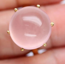 Upload an image to the gallery viewer, Pink Quartz Ring / Size 6,5 (13)