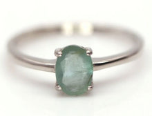 Load image in gallery viewer, Emerald Stackable Ring / Size 9 (19)