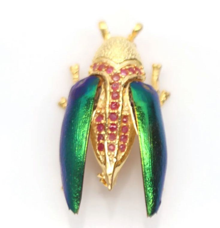 Prendedor Escarabajo Rubí