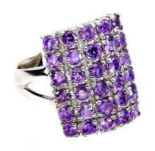 Load image in gallery viewer, Amethyst Rectangular Ring / Size 7,5 (15)
