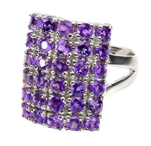 Load image in gallery viewer, Amethyst Rectangular Ring / Size 7,5 (15)