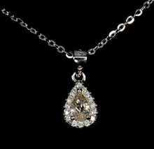 Load image in gallery viewer, Morganite and White Topaz Pendant
