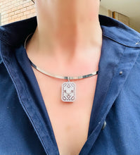 Load image into gallery viewer, Art Deco Moissanite Pendant