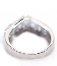 Upload image to gallery viewer, Ring 7 Stones Sky Blue Topaz / Size 6 (12)