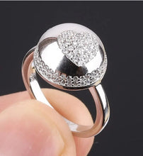 Upload an image to the gallery viewer, White Topaz Heart Ring / Size 6 (12)
