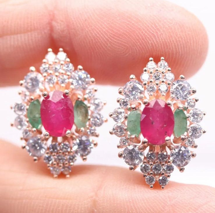 Aros Rubí y Esmeralda