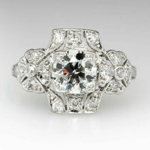 Upload image to gallery viewer, Lab Diamond Art Deco Ring / Size 6,5 (13)