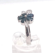 Load image in the gallery viewer, Sapphire Flower Ring / Size 6 (12)