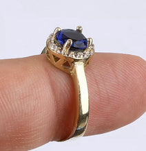 Upload an image to the gallery viewer, Blue Topaz Ring / Size: 7 (14)