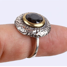 Upload image to gallery viewer, Hammered Silver Ring / Size 7 (14)